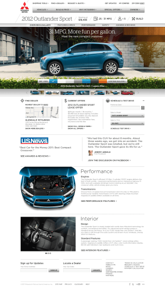 Outlander Sport Showroom